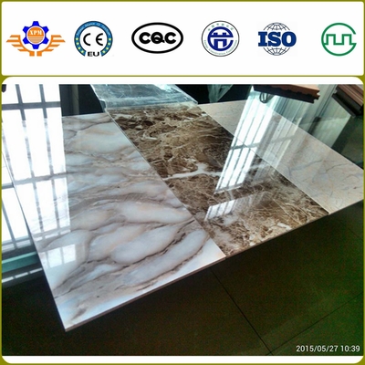 PVC Artificial Marble Sheet Production Line 400Kg/H 1.22m Width PVC Marble Sheet